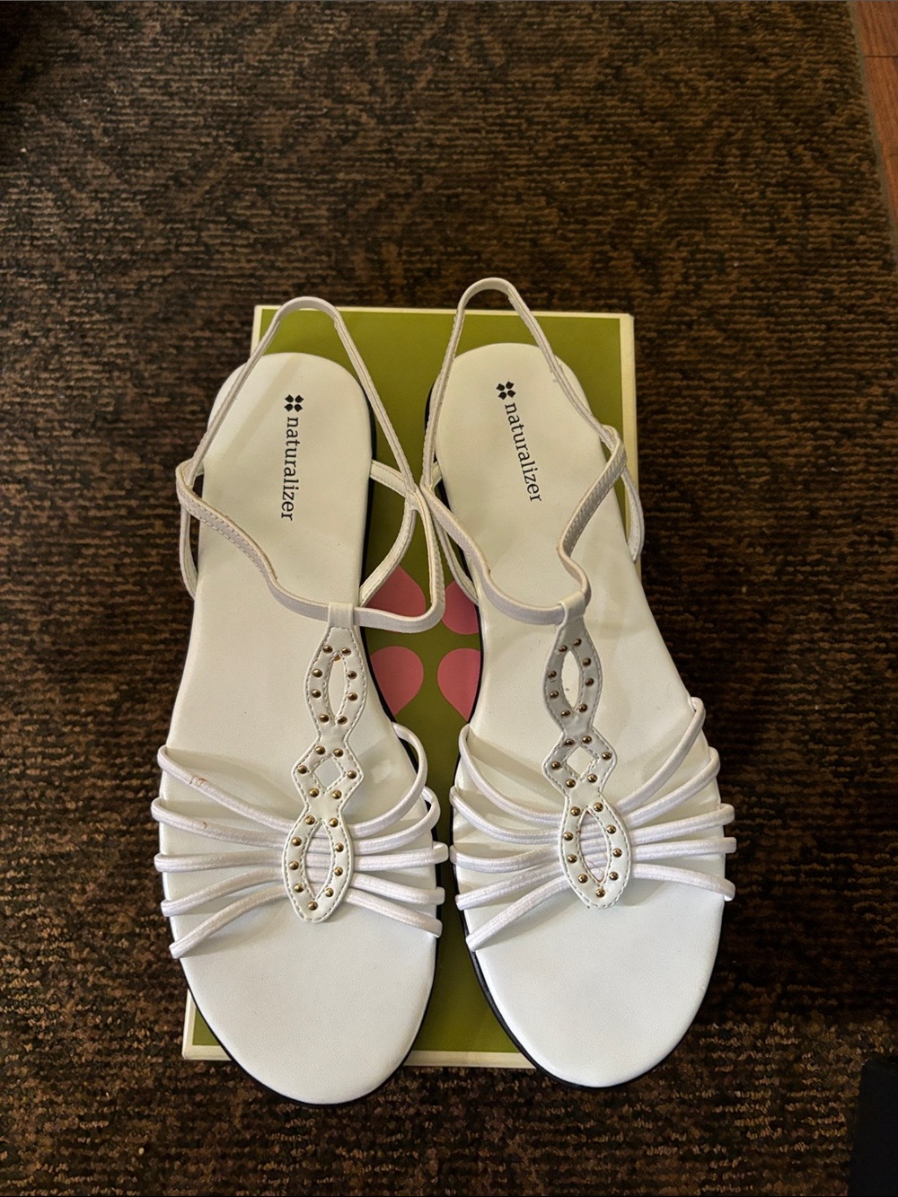 Brand New Bandy Naturalizer White Sandals- 10M